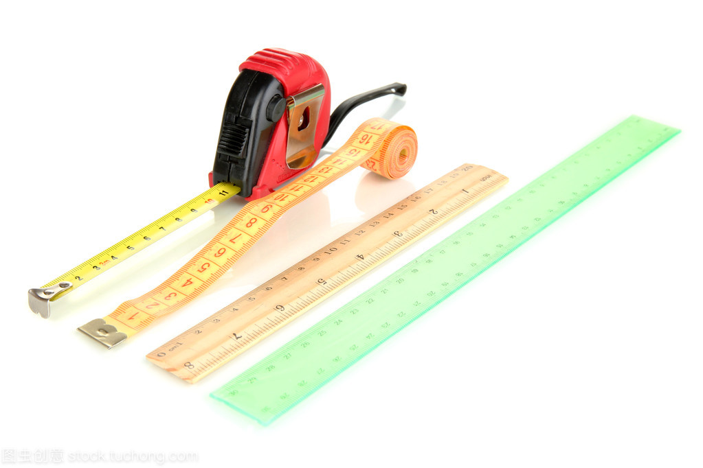 磁帶措施和標(biāo)尺上白色隔離